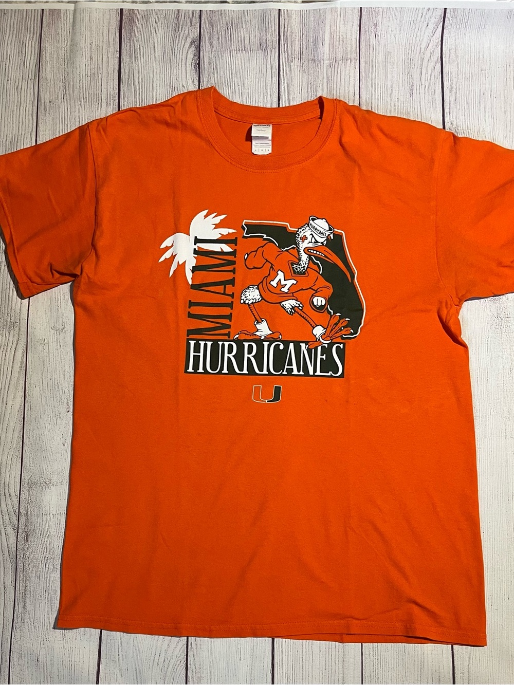 Miami Hurricanes Orange Graphic T-Shirt